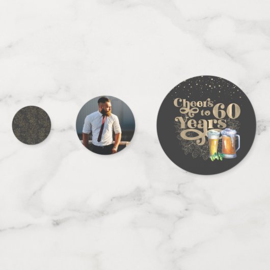 Cheers Milestone Verjaardag Custom Party Confetti (Achterkanten)