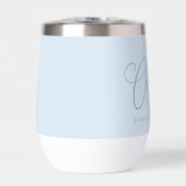 Cheers Minimal Soft Blue Script Custom Wedding   (Voorkant)