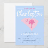 Cheers naar Charleston South Carolina Bachelorette Kaart (Voorkant / Achterkant)