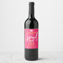 Cheers naar de Afstudeerder roze aangepaste gradua