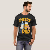 Cheers New Dad Announcet First Time Dad Dad To Be T-shirt (Voorkant volledig)