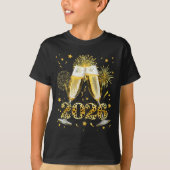 Cheers New Year 2026 Firework Happy New Year Famil T-shirt (Voorkant)