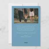 CHEERS New Year Denim Blue Multi Photo Feestdagenkaart (Achterkant)