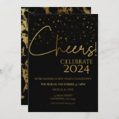 Cheers nieuwjaar kaart (Voorkant / Achterkant)