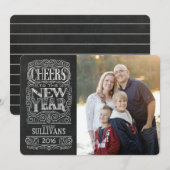 Cheers! Nieuwjaarsfotokaart Feestdagenkaart (Voorkant / Achterkant)