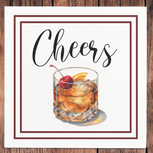 Cheers Old Fashioned Script Rand Servet