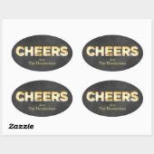 Cheers op Chalkboard Holiday Sticker (Vel)