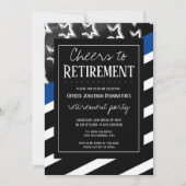 Cheers op de politie van pensionering kaart (Voorkant)