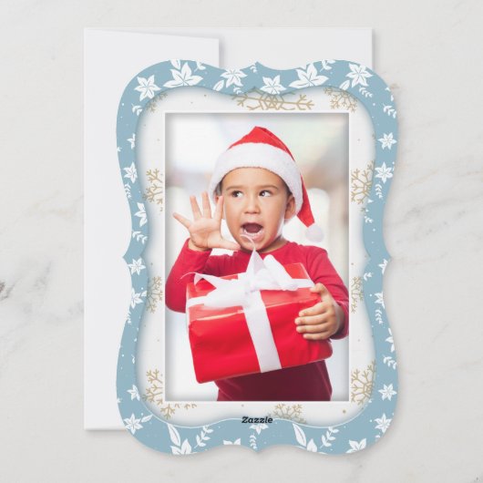 Cheers op de sneeuwscène van het Nieuwjaarsscript Feestdagenkaart (Achterkant)