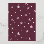 Cheers op de Verticale Foto van het Nieuwjaar Folie Feestdagenkaart (Achterkant)