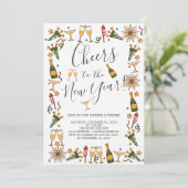 Cheers op uitnodiging van de Cocktail-partij in he (Staand voorkant)