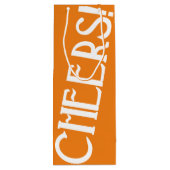 Cheers Oranje Art Deco Wijn Cadeautas (Achterkant)