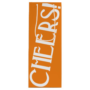 Cheers Oranje Art Deco Wijn Cadeautas