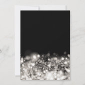 CHEERS! Oudejaarsavond Party Silver Sparkle Lights Kaart (Achterkant)