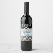 Cheers Personalized Wedding Wine Bottle Labels Wijn Etiket (Voorkant)