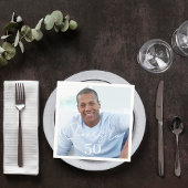 Cheers photo birthday party luncheon servet