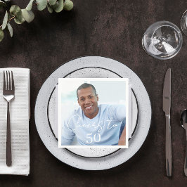 Cheers photo birthday party servet