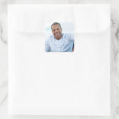 Cheers photo birthday party vierkante sticker (Tas)