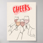 Cheers-Poster | Keuken Decor Print (Voorkant)