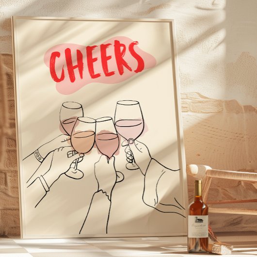 Cheers-Poster | Keuken Decor Print