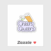 Cheers Queers Sticker (Vel)