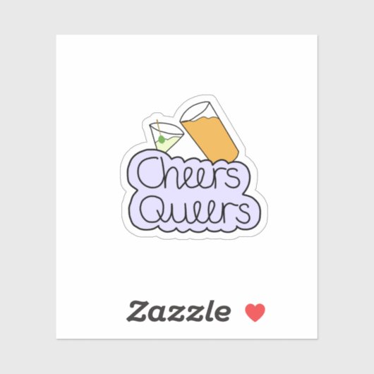 Cheers Queers Sticker (Vel)