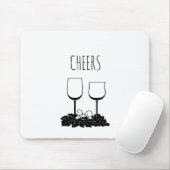 Cheers Rae Dunn geïnspireerd eenvoudig Muismat (Met muis)