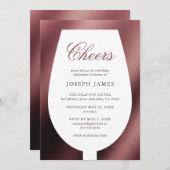 Cheers Red Wine en Dine Kaart (Voorkant / Achterkant)