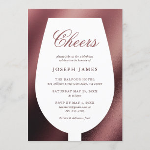 Cheers Red Wine en Dine Kaart