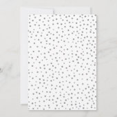 Cheers Retirement Party Invitation White Silver Kaart (Achterkant)