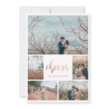 Cheers Roos Gold Typografie Foto | Snowflakes