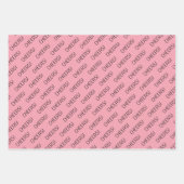 Cheers Roze Wit Zwart Wrapping Paper (Voorkant)