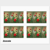 Cheers, Rozen van Love_ Rechthoekige Sticker (Vel)