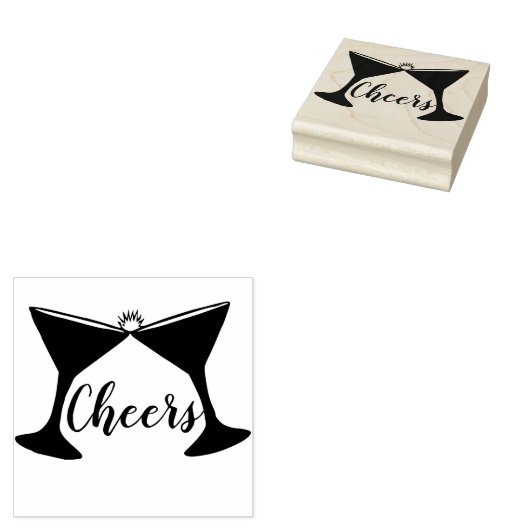 Cheers Rubberstempel (Gestempeld)