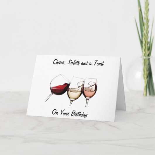 CHEERS, SALUTE EN TOAST AAN U OP DE TWEEDE DAG KAART (Voorkant)