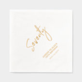 Cheers Seventy | Modern Adult 70ste verjaardag par Folie Servetten (Voorkant)