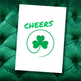 Cheers Shamrock Clover Elegante Multifunctionele D Kaart