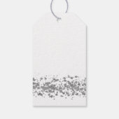 Cheers Silver Glitter gift labels Cadeaulabel (Achterkant)
