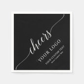Cheers | Simple Black Business Logo Custom Servet (Voorkant)