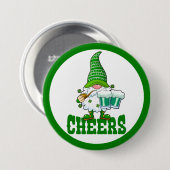 Cheers St. Patrick's Day Leprechaun Button (Voorkant /achterkant)
