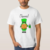 Cheers St Patrick's Day Leprechaun | Groene bier T-shirt (Voorkant)
