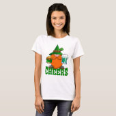 Cheers St. Patrick's Day Leprechaun T-shirt (Voorkant volledig)