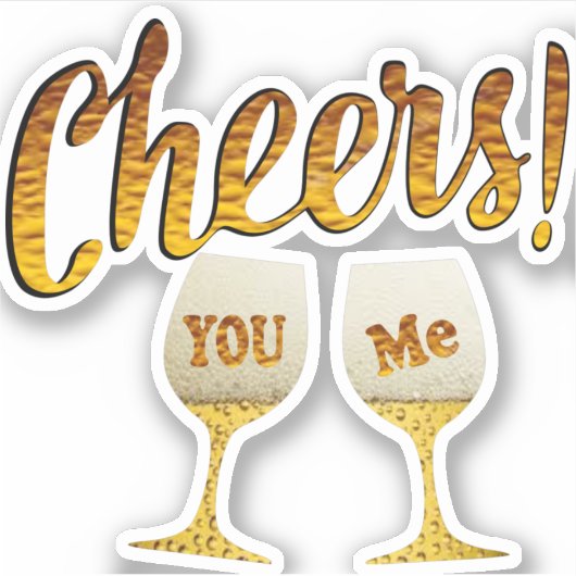 Cheers Sticker (Voorkant)