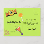 Cheers & Tears Halloween Party Invitation Aankondigingskaart (Achterkant)