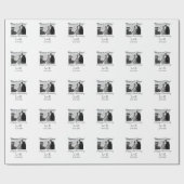 Cheers to 10 Years happy anniversary add photo dat Cadeaupapier (Vlak)