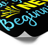 Cheers To 2026 Happy New Year Party New Beginning  Poster (Hoek)