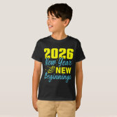 Cheers To 2026 Happy New Year Party New Beginning  T-shirt (Voorkant volledig)