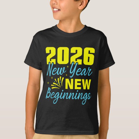 Cheers To 2026 Happy New Year Party New Beginning  T-shirt (Voorkant)