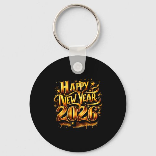 Cheers To 2026 Happy New Year Party Sleutelhanger (Voorkant)