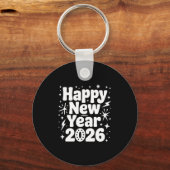 Cheers To 2026 Happy New Year Party  Sleutelhanger (Voorkant)